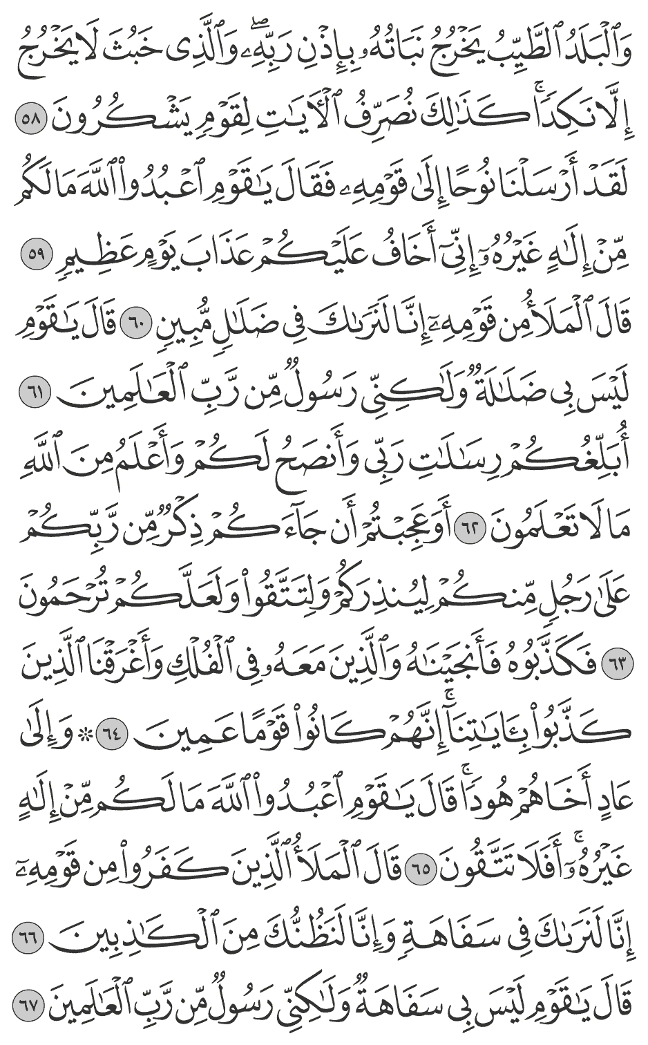 والبلد الطيب يخرج نباته بإذن ربه والذي خبث لا يخرج إلا نكدا كذلك نصرف الآيات لقوم يشكرون 