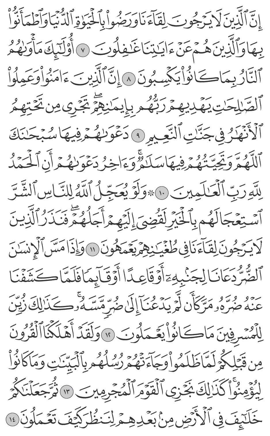 ولو يعجل الله للناس الشر استعجالهم بالخير لقضي إليهم أجلهم فنذر الذين لا يرجون لقآءنا في طغيانهم يعمهون 