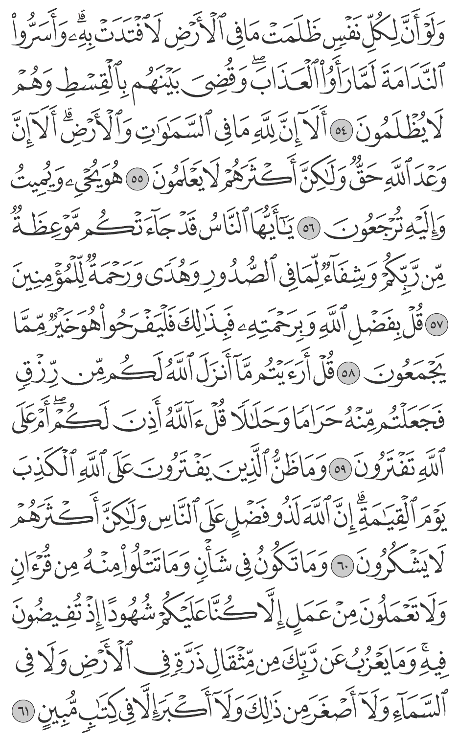 وما ظن الذين يفترون على الله الكذب يوم القيامة إن الله لذو فضل على الناس ولـكن أكثرهم لا يشكرون 