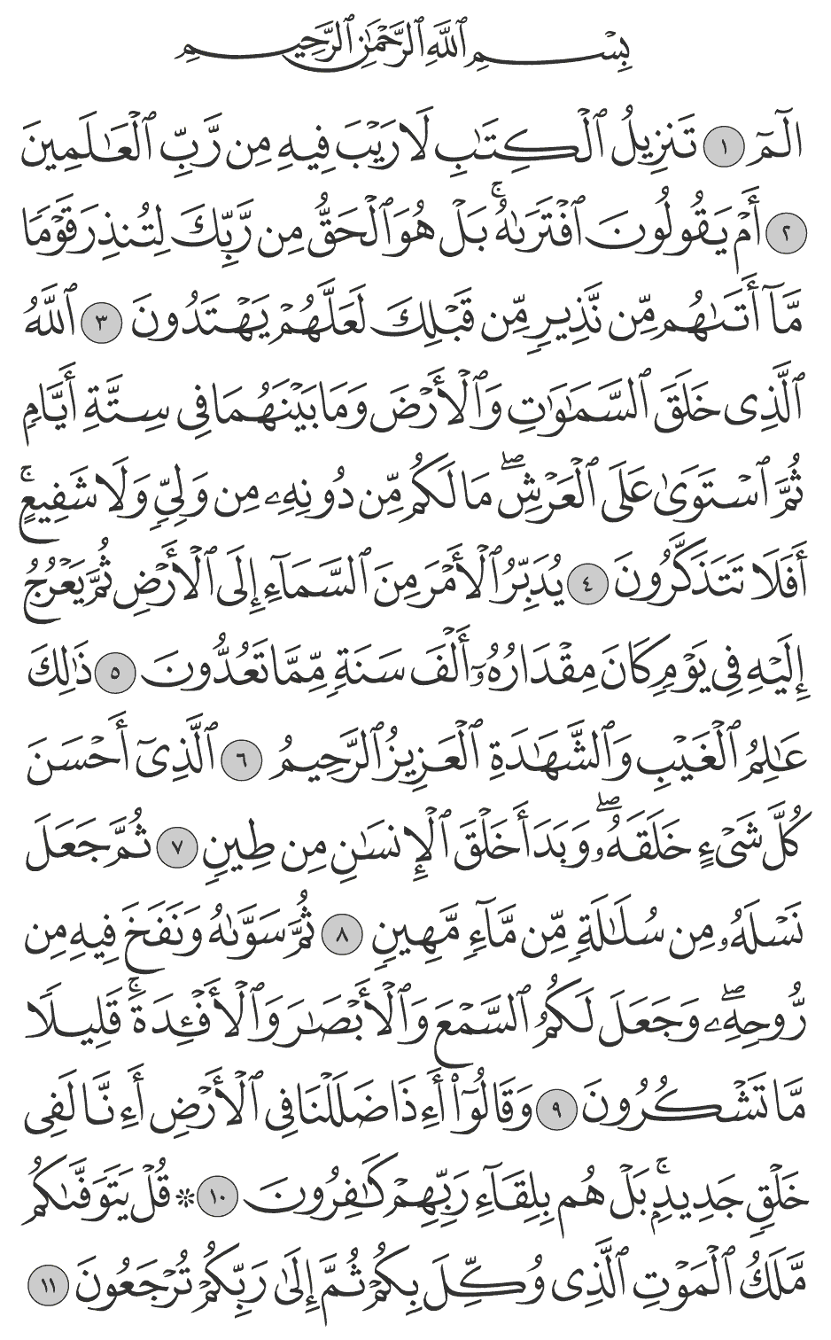 الله الذي خلق السماوات والأرض وما بينهما في ستة أيام ثم استوى على العرش ما لكم من دونه من ولي ولا شفيع أفلا تتذكرون 