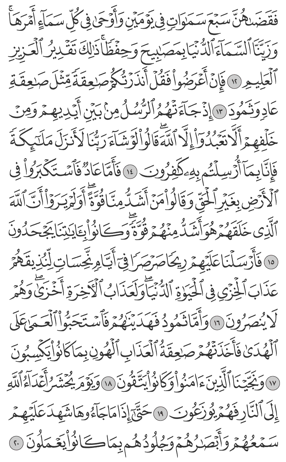 فأما عاد فاستكبروا في الأرض بغير الحق وقالوا من أشد منا قوة أولم يروا أن الله الذي خلقهم هو أشد منهم قوة وكانوا بآياتنا يجحدون 