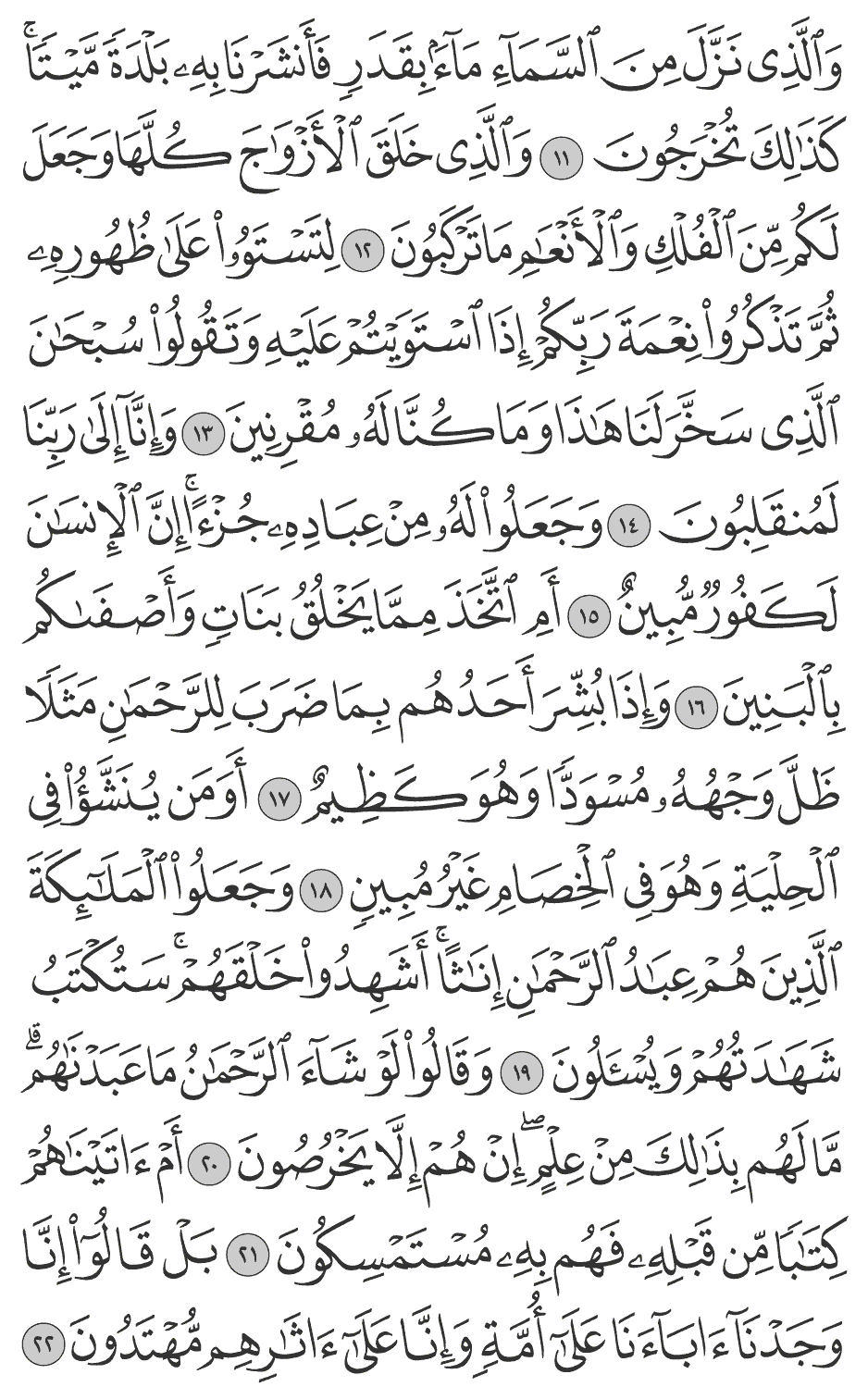 لتستووا على ظهوره ثم تذكروا نعمة ربكم إذا استويتم عليه وتقولوا سبحان الذي سخر لنا هـذا وما كنا له مقرنين 